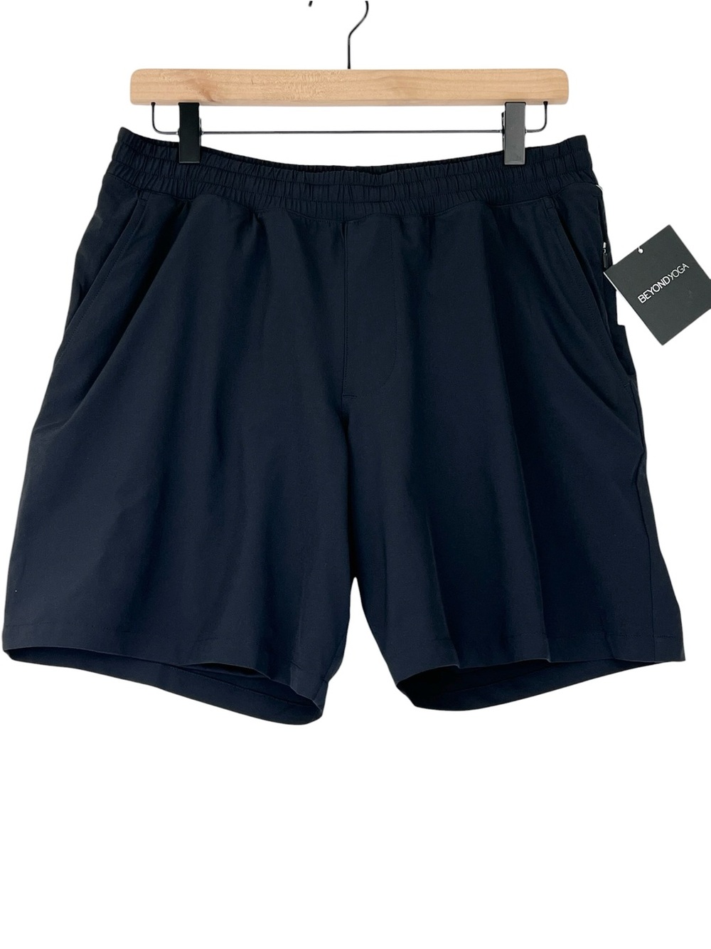 NWT Beyond Yoga Pivotal 2.0 Men's Lined Short 7" Black Sz M Athletic Liner Run